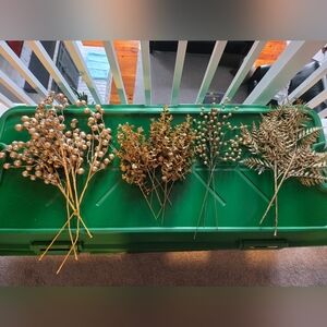 Christmas Tree Picks- Gold Bundle